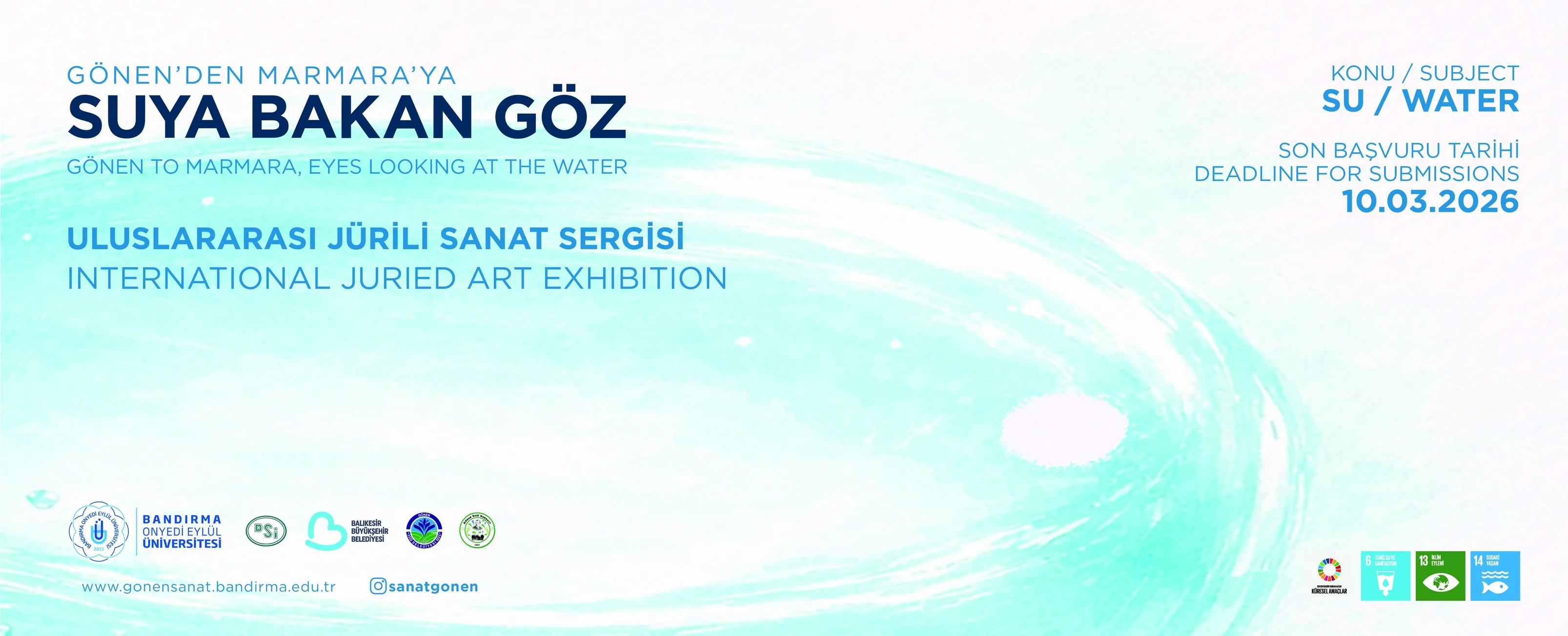 Gönen'den Marmara'ya: SUYA BAKAN GÖZ Afiş Sergisi